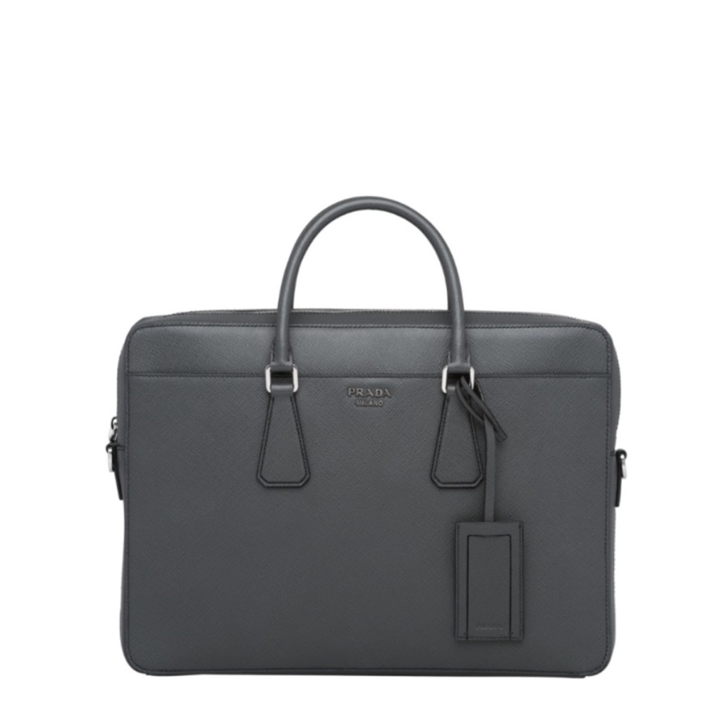 Prada Saffiano Cuir Leather Briefcase